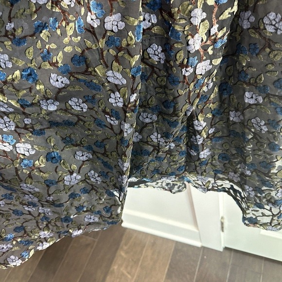 New ModCloth Black Floral Dramatic Depths Velvet Dress M,XL,2XL NWT Girlie - Picture 5 of 13